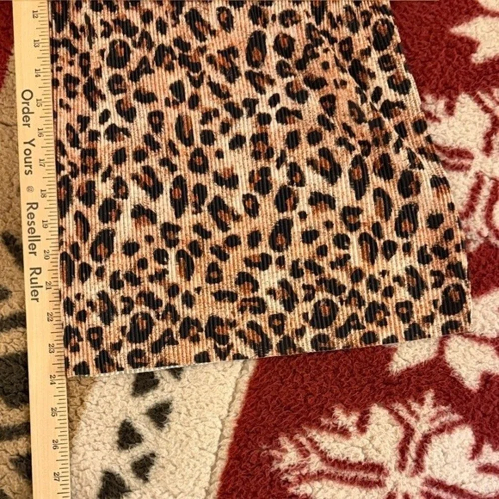 ASOS Leopard Print Wide Leg Jumpsuit Kimono Sleeve Tie Waist Women's US 8‎